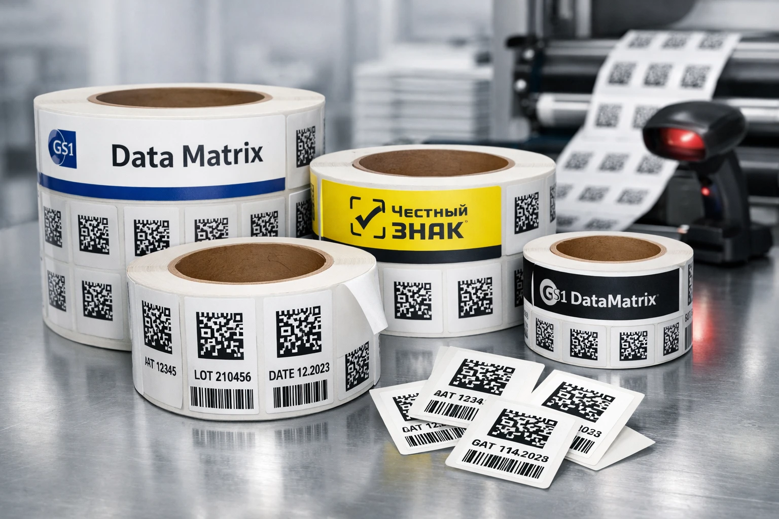 Печать наклеек "Честный знак"